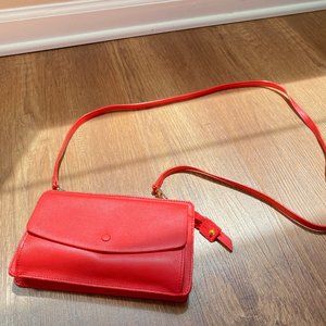 Purse; Coral color, Small, Shoulder bag, Clutch